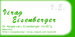 virag eisenberger business card